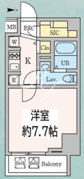 ドゥーエ西大島3 902 間取り図