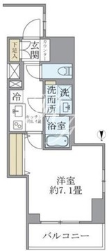 プルミエ市谷薬王寺 1003 間取り図