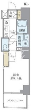 プルミエ市谷薬王寺 1301 間取り図