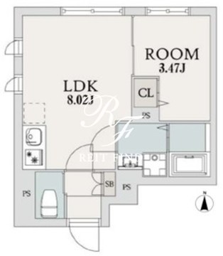 エルファーロ都立大学 301 間取り図