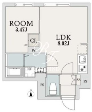 エルファーロ都立大学 202 間取り図