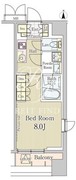 ロングアイランド恵比寿 801 間取り図