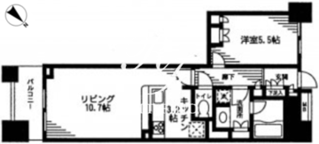 レジディア日本橋馬喰町 408 間取り図