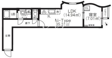 アルテシモクルブ 504 間取り図