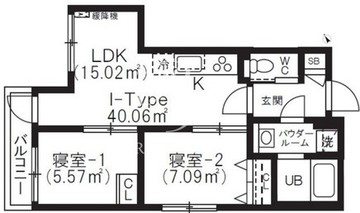 アルテシモクルブ 401 間取り図