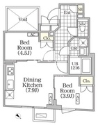 ブリックレジデンス目黒本町 404 間取り図