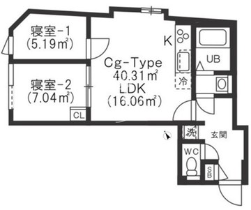 アルテシモクルブ 103 間取り図