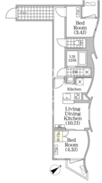ブリックレジデンス目黒本町 105 間取り図