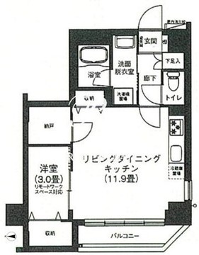 アイルプレミアム押上ノルド 410 間取り図