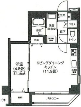 アイルプレミアム押上ノルド 607 間取り図