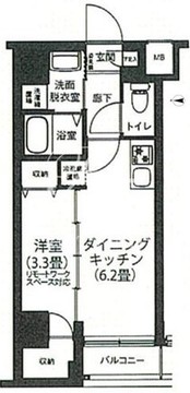 アイルプレミアム押上ノルド 102 間取り図