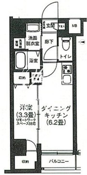 アイルプレミアム押上ノルド 204 間取り図