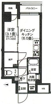 アイルプレミアム押上ノルド 106 間取り図