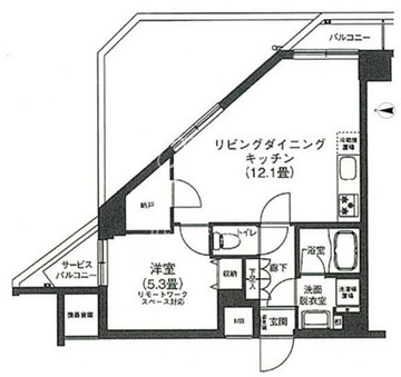 アイルプレミアム押上ノルド 406 間取り図