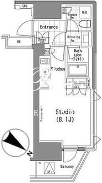 パークハビオ青山 1101 間取り図