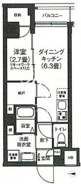 アイルプレミアム押上ノルド 208 間取り図