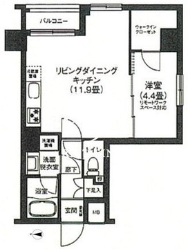 アイルプレミアム押上ノルド 509 間取り図