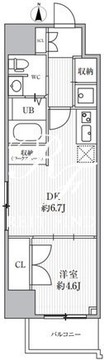 カバナプラス四谷 701 間取り図