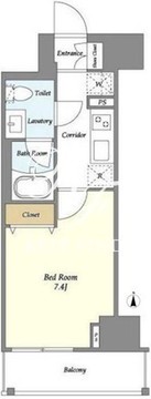 グランカーサ三ノ輪4 1402 間取り図