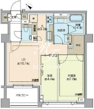 レガシス代官山 302 間取り図