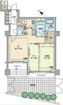 レガシス代官山 102 間取り図