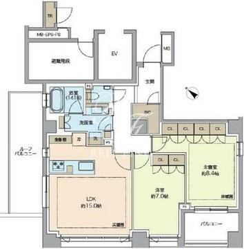 レガシス代官山 501 間取り図