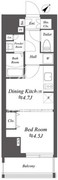 ブランシエスタ北品川 1104 間取り図 ?>