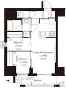 フレンシア御徒町 401 間取り図