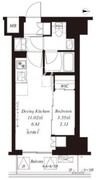 フレンシア御徒町 406 間取り図