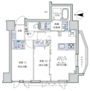 オーキッドレジデンス三ノ輪 402 間取り図