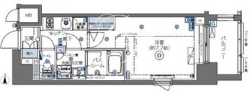 ズーム四谷左門町 1201 間取り図