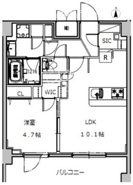 エスレジデンス押上サウス 802 間取り図