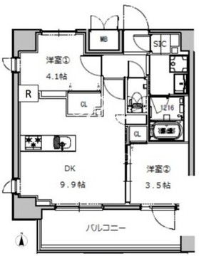 エスレジデンス押上サウス 703 間取り図