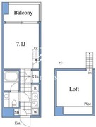 RIZ高輪 604 間取り図