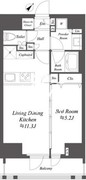 ブランシエスタ北品川 1302 間取り図