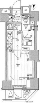 プレミアムキューブG渋谷神南 602 間取り図