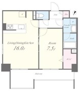 月島リバーサイドハイツ 503 間取り図
