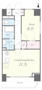 グラシーナ文京 404 間取り図