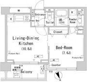 パークキューブ代々木富ヶ谷 301 間取り図