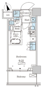 パークアクシス大塚ステーションゲートタワー 2206 間取り図