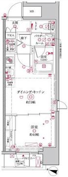 クレイシア文京本郷 203 間取り図