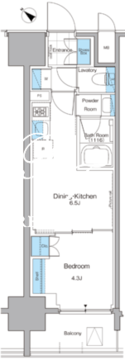 ルフォンプログレ西大井プレミア 903 間取り図