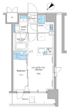 ルフォンプログレ西大井プレミア 506 間取り図