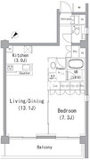 パーチ南青山 205 間取り図