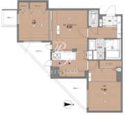 ドゥーエ東池袋 504 間取り図