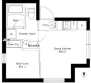 エスポワール門前仲町 301 間取り図 ?>