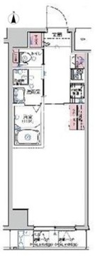 プレール・ドゥーク住吉2 404 間取り図