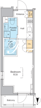 プラウドフラット木場2 1506 間取り図