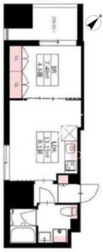 ニフィット日本橋横山町 205 間取り図