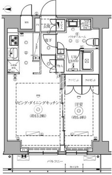 セジョリ墨田イースト3 802 間取り図